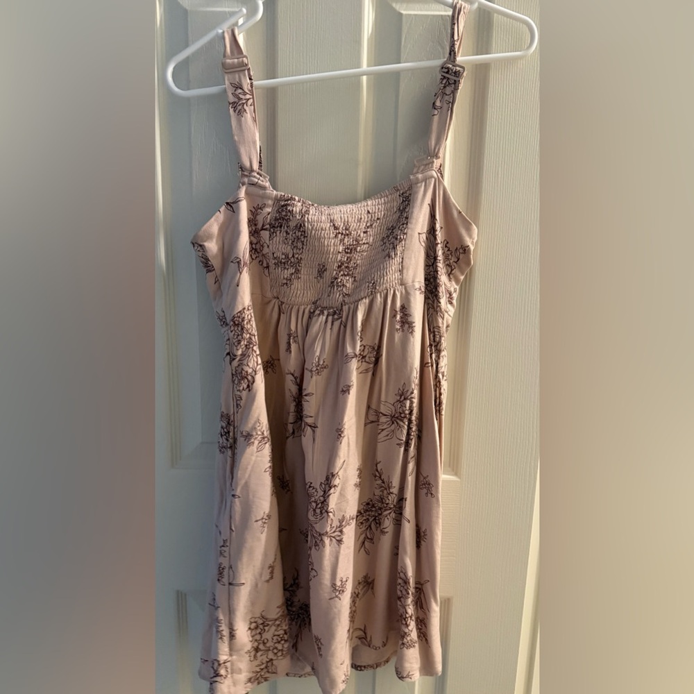 Floral linen dress